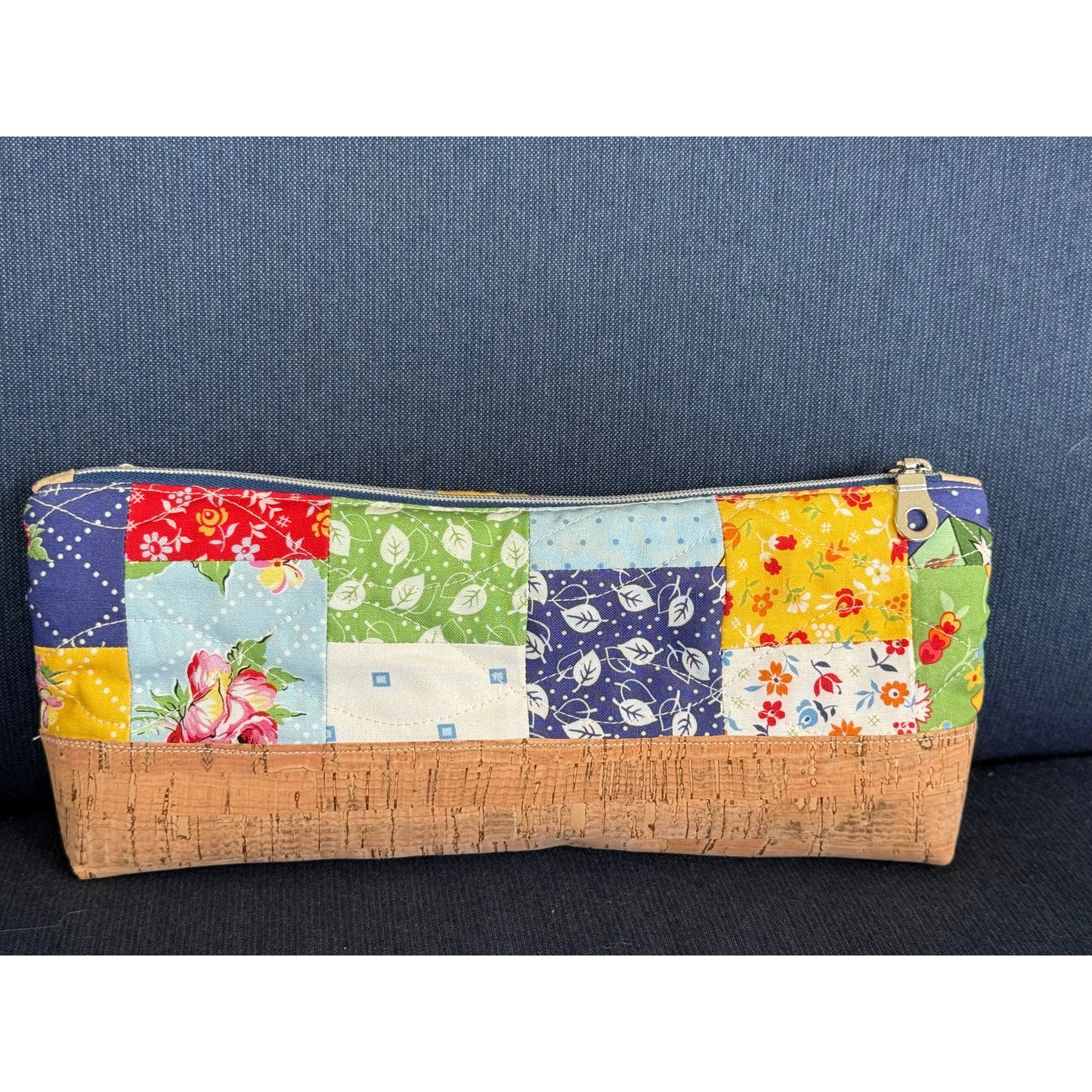 Vintage Quilted Pencil Pouch