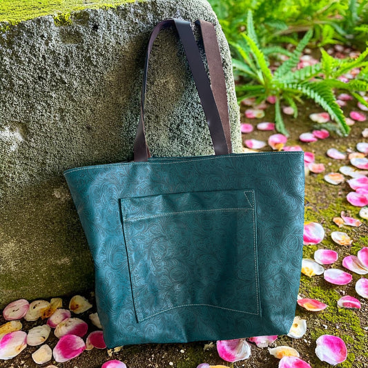 Embossed Vinyl Pepin Tote