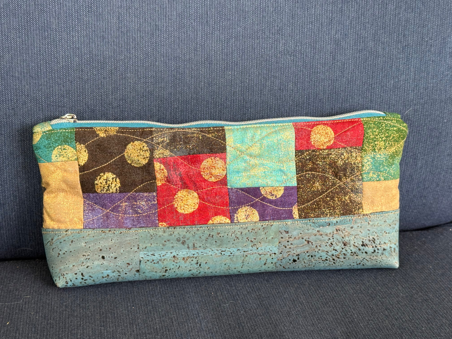 Modern Quilted Pencil Pouch