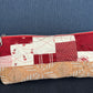 Red and White Quilted Pencil Pouch