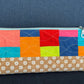 Color Block Quilted Pencil Pouch