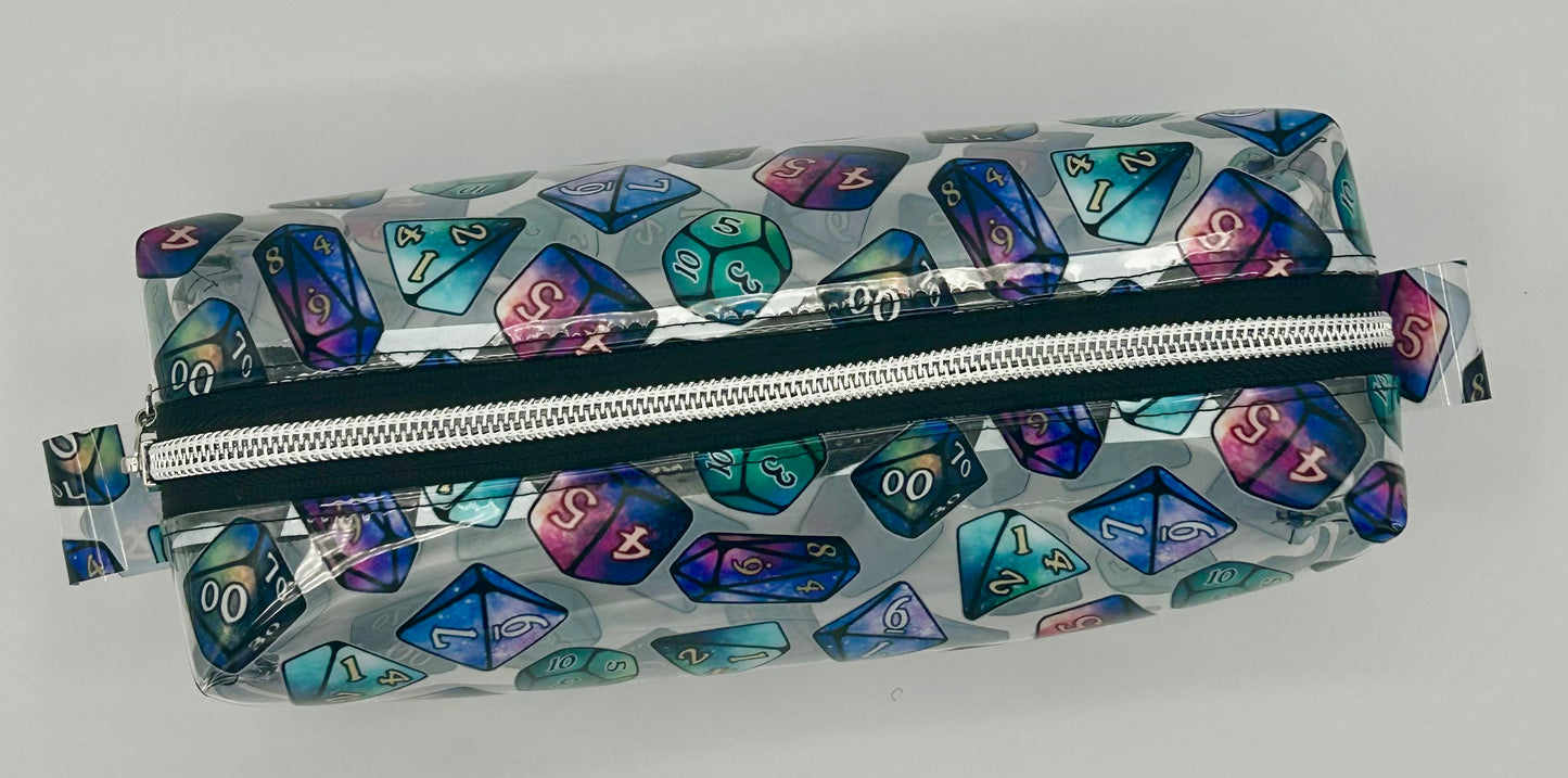 Dice Clear Pencil Pouch