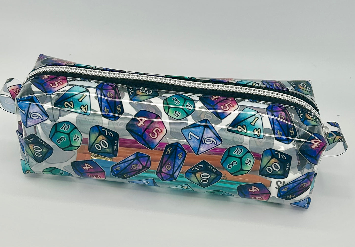 Dice Clear Pencil Pouch